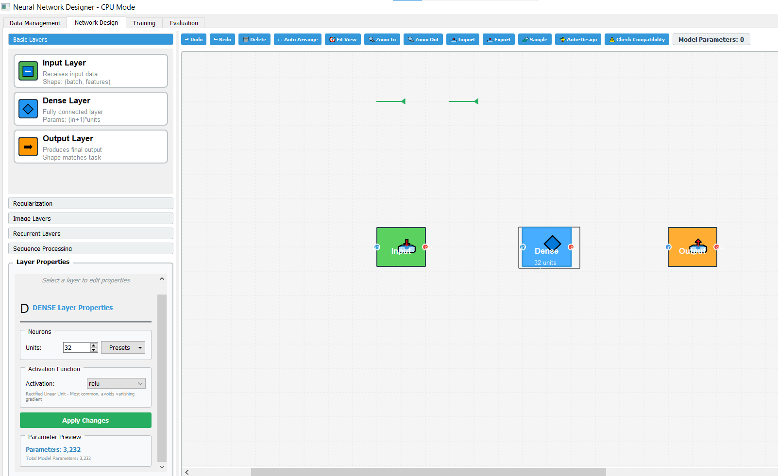 IRIS Network Design canvas